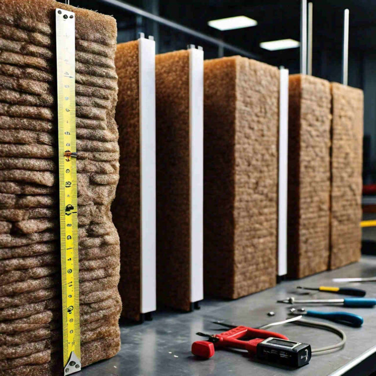 ¿Cómo afecta el grosor del panel de lana de roca a su eficiencia?
